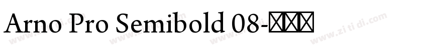 Arno Pro Semibold 08字体转换